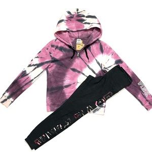 Victoria’s Secret PINK Full Zip Hoodie & Matching Full Length Leggings